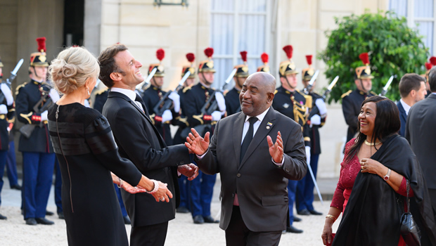 Emmanuel Macron et Azali Assoumani