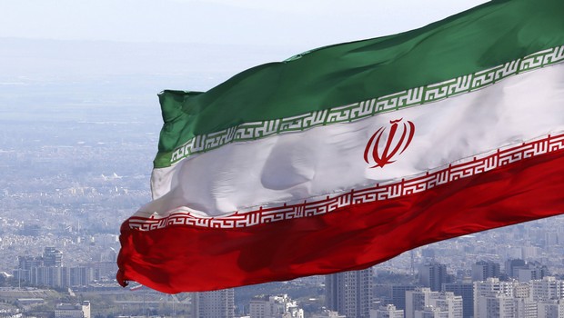 Iran drapeau - Février 2024