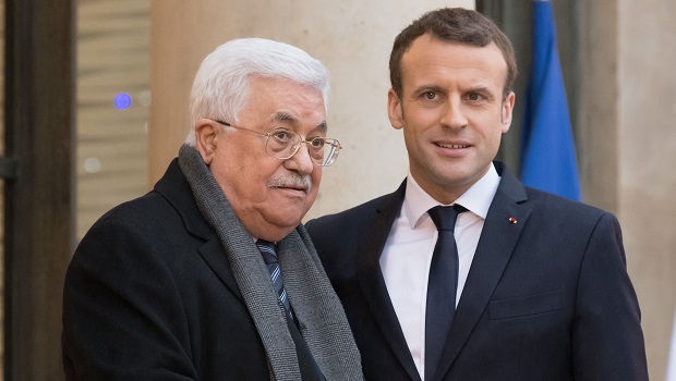 Mahmoud Abbas - Emmanuel Macron  - Mai 2024