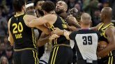 NBA : Rudy Gobert étranglé par Draymond Green lors d'une bagarre en plein match