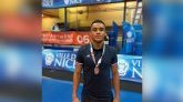 Le Réunionnais Valentin Damour remporte le bronze au premier championnat international de lutte de l'année