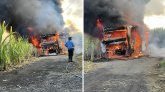 Saint-André : un bus scolaire en feu, les enfants ont pu être évacués à temps 